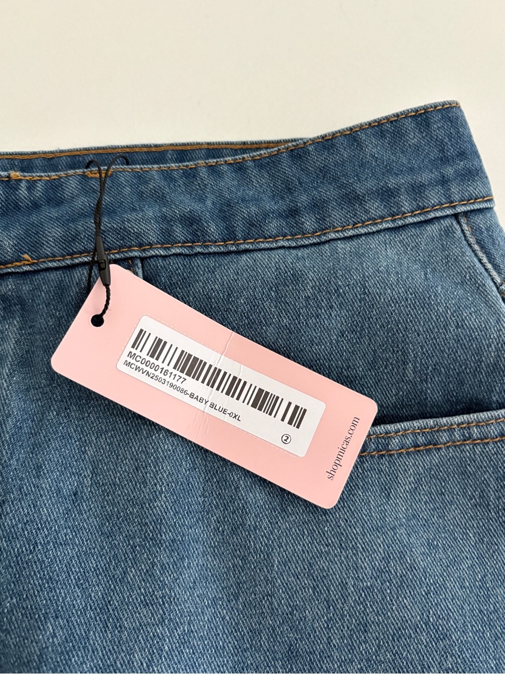 Micas Reversible Denim Pocket Mini Skirt - XL - Picture 5 of 12